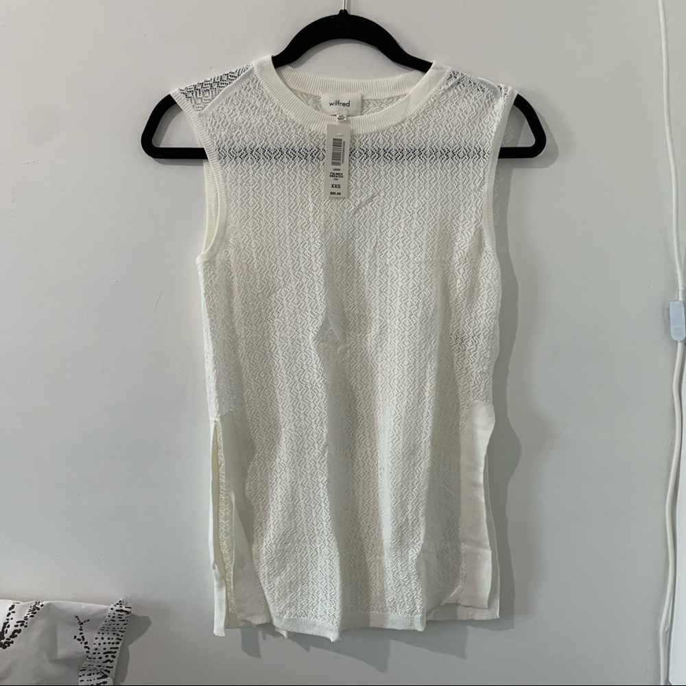 NWT WILFRED PALMIER KNIT SLEEVELESS TOP